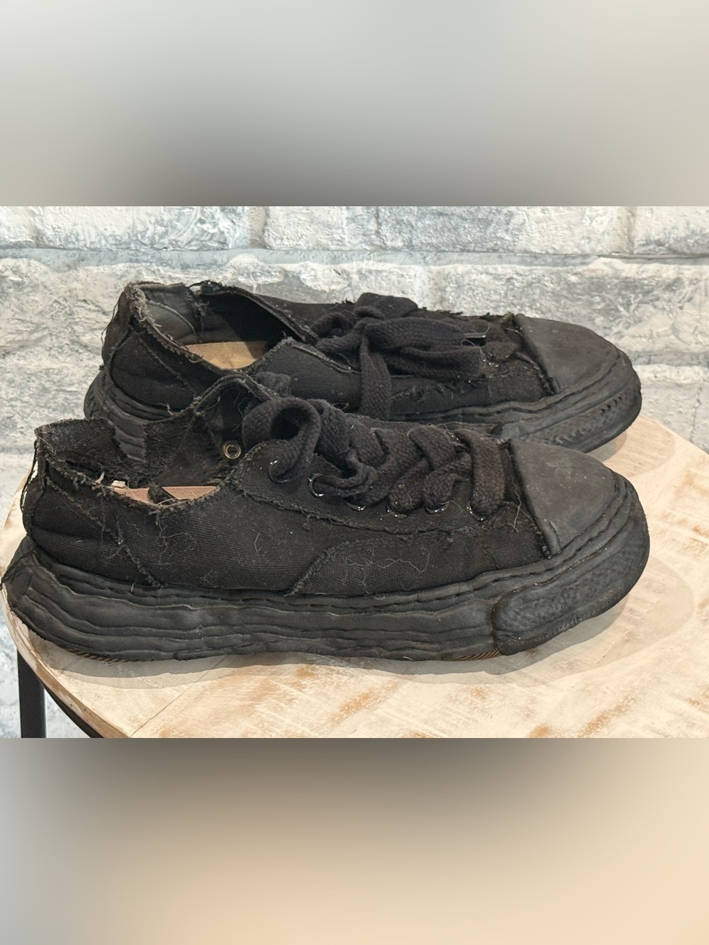 MMY Maison Mihara Yasuhiro Peterson Canvas Low Black